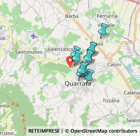 Mappa Via Vecchia I Tronco Fiorentina, 51039 Quarrata PT, Italia (1.02091)