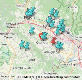 Mappa Via Vecchia I Tronco Fiorentina, 51039 Quarrata PT, Italia (7.2155)