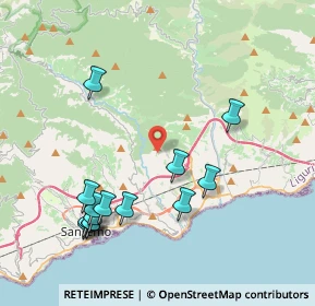 Mappa Strada Collette Beulle, 18038 Sanremo IM, Italia (4.55857)