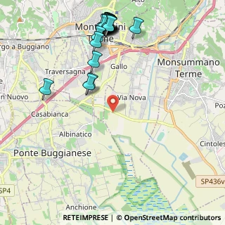 Mappa Strada Provinciale del Porrione del Terz, 51016 Montecatini Terme PT, Italia (2.704)