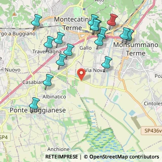 Mappa Strada Provinciale del Porrione del Terz, 51016 Montecatini Terme PT, Italia (2.45188)