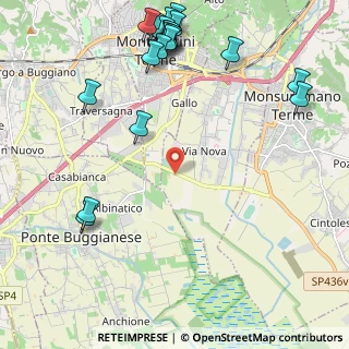 Mappa Strada Provinciale del Porrione del Terz, 51016 Montecatini Terme PT, Italia (2.974)