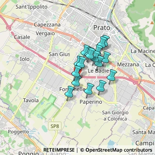 Mappa Via Frà Guittone D'Arezzo, 59100 Prato PO, Italia (1.18824)