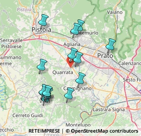 Mappa Via Domenico Ginanni, 51039 Quarrata PT, Italia (7.69067)