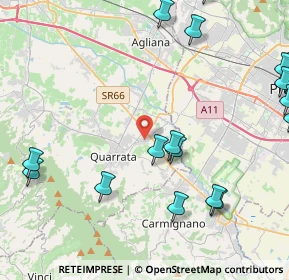 Mappa Via Domenico Ginanni, 51039 Quarrata PT, Italia (6.219)
