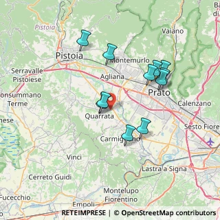 Mappa Via Domenico Ginanni, 51039 Quarrata PT, Italia (6.82182)