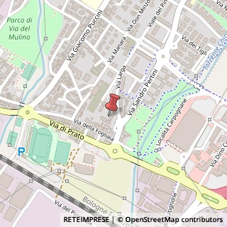 Mappa Piazza della Costituzione, 16, 50041 Calenzano, Firenze (Toscana)