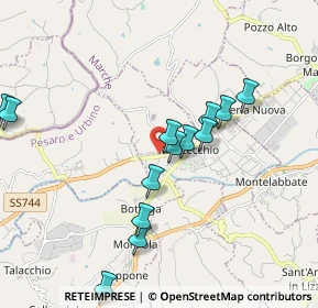 Mappa Via Carpegna, 61020 Montecchio PU, Italia (1.94231)