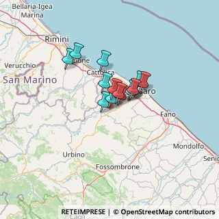 Mappa Via Marche, 61022 Montecchio PU, Italia (7.865)