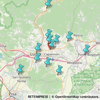 Mappa Via del Chiasso 5 lunata, 55012 Capannori LU, Italia (6.99583)