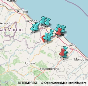 Mappa 61020 Montecchio PU, Italia (10.84947)