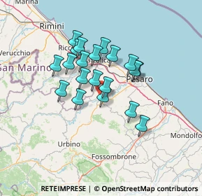 Mappa 61020 Montecchio PU, Italia (10.843)