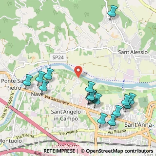 Mappa Via del Palazzaccio, 55100 Lucca LU, Italia (1.24647)
