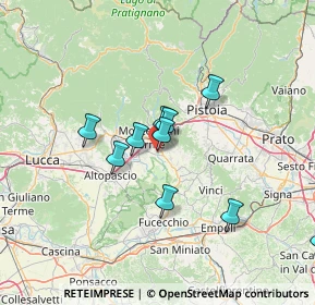 Mappa Via Ponte Monsummano, 51018 Pieve a Nievole PT, Italia (18.0625)