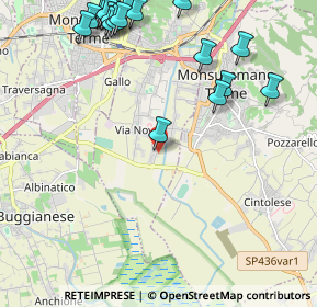 Mappa Via Ponte Monsummano, 51018 Pieve a Nievole PT, Italia (2.9155)