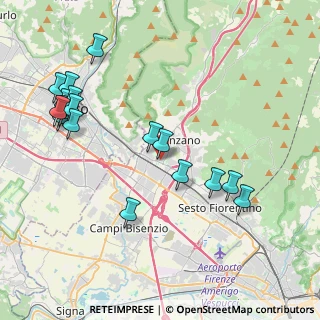 Mappa Via della Fogliaia, 50041 Calenzano FI, Italia (4.68118)