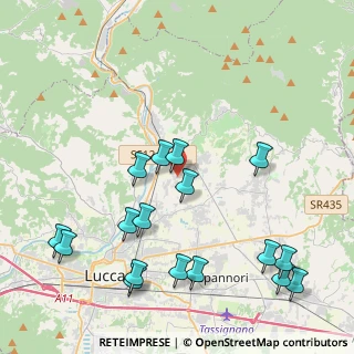 Mappa Via San Martino, 55012 Capannori LU, Italia (5.02412)