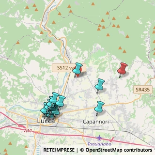 Mappa Via San Martino, 55012 Capannori LU, Italia (4.93333)