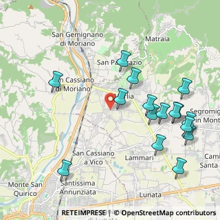 Mappa Via San Martino, 55012 Capannori LU, Italia (2.38813)