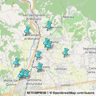 Mappa Via San Martino, 55012 Capannori LU, Italia (2.26182)