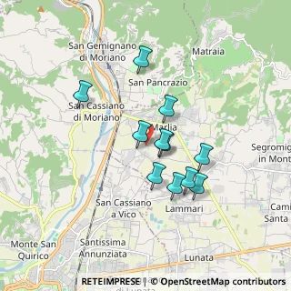 Mappa Via San Martino, 55012 Capannori LU, Italia (1.44455)