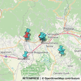 Mappa Viale Amendola, 51016 Montecatini Terme PT, Italia (5.49727)