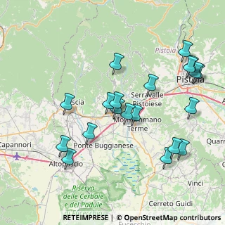 Mappa Viale Amendola, 51016 Montecatini Terme PT, Italia (8.593)