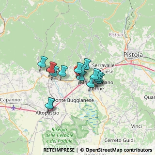 Mappa Viale Adua, 51016 Montecatini Terme PT, Italia (4.83667)