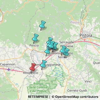 Mappa Viale Adua, 51016 Montecatini Terme PT, Italia (4.11417)