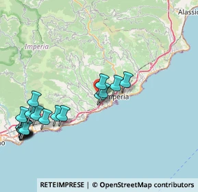 Mappa Via Caramagna, 18100 Imperia IM, Italia (10.09)