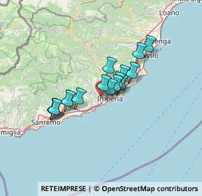 Mappa Via Caramagna, 18100 Imperia IM, Italia (9.82938)