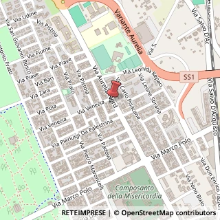 Mappa Via Aurelia Nord, 217, 55049 Viareggio, Lucca (Toscana)