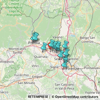Mappa Via Valori Baccio, 59100 Prato PO, Italia (9.05692)