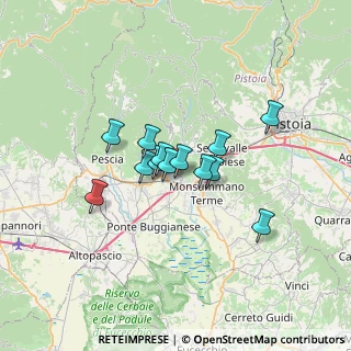 Mappa Viale dei Salici, 51016 Montecatini Terme PT, Italia (4.67385)
