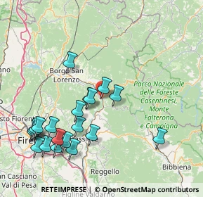 Mappa Via Arcangelo Giani, 50062 Dicomano FI, Italia (18.127)