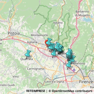 Mappa Via Antonio Vivaldi, 59100 Prato PO, Italia (6.35563)