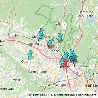 Mappa Via Antonio Vivaldi, 59100 Prato PO, Italia (7.01769)