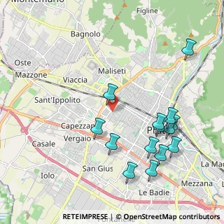 Mappa Via Antonio Vivaldi, 59100 Prato PO, Italia (2.28571)