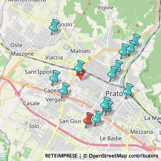 Mappa Via Antonio Vivaldi, 59100 Prato PO, Italia (2.21929)