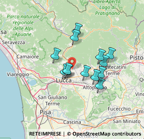 Mappa Via Lombarda, 55012 Capannori LU, Italia (10.54769)