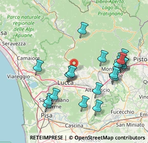 Mappa Via Lombarda, 55012 Capannori LU, Italia (16.122)