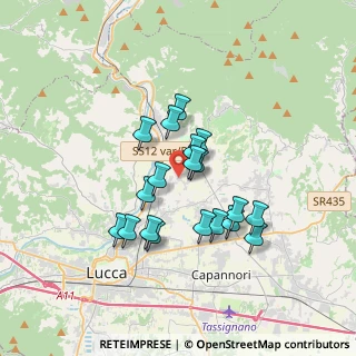 Mappa Via Lombarda, 55012 Capannori LU, Italia (2.92158)