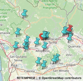 Mappa Via delle Pari, 51017 Pescia PT, Italia (15.277)