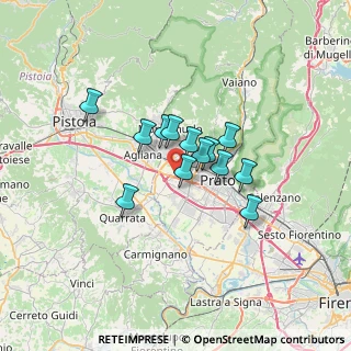 Mappa Via Renzo degli Innocenti, 59100 Galciana PO, Italia (4.64769)