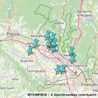 Mappa Via Giovacchino Rossini, 59100 Prato PO, Italia (5.45727)