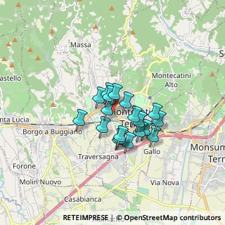 Mappa Via Olimpia, 51016 Montecatini Terme PT, Italia (1.1675)