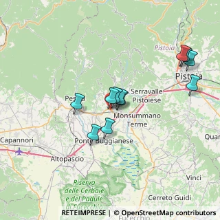Mappa Via Olimpia, 51016 Montecatini Terme PT, Italia (6.64364)