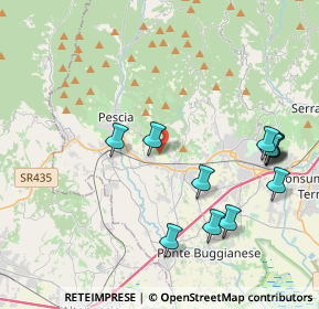 Mappa Via Tamburlana, 51011 Buggiano PT, Italia (4.52417)