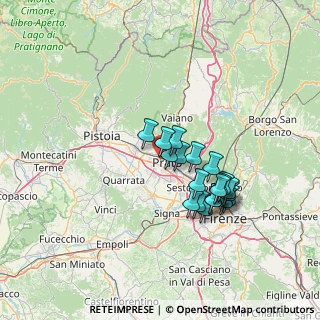 Mappa Via Gaetano Donizetti, 59100 Prato PO, Italia (12.146)
