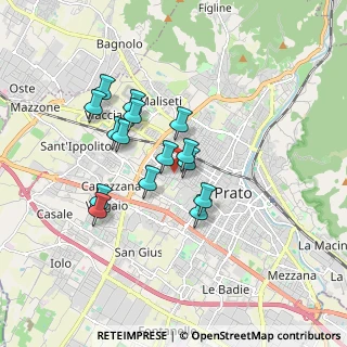 Mappa Via Gaetano Donizetti, 59100 Prato PO, Italia (1.43733)